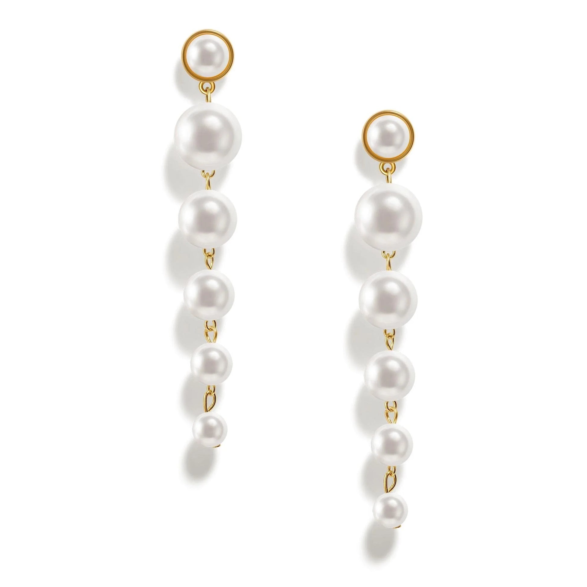 PopTopping Tassel Pearl Bunch Dangle Earrings For Women