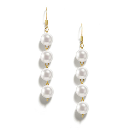 PopTopping Tassel Pearl Bunch Dangle Earrings For Women