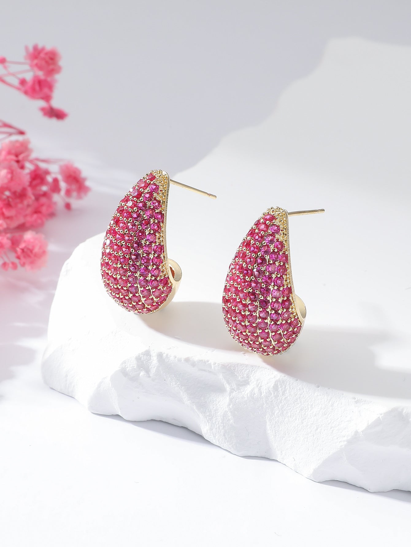 PopTopping Stylish Drops and Diamonds Earrings