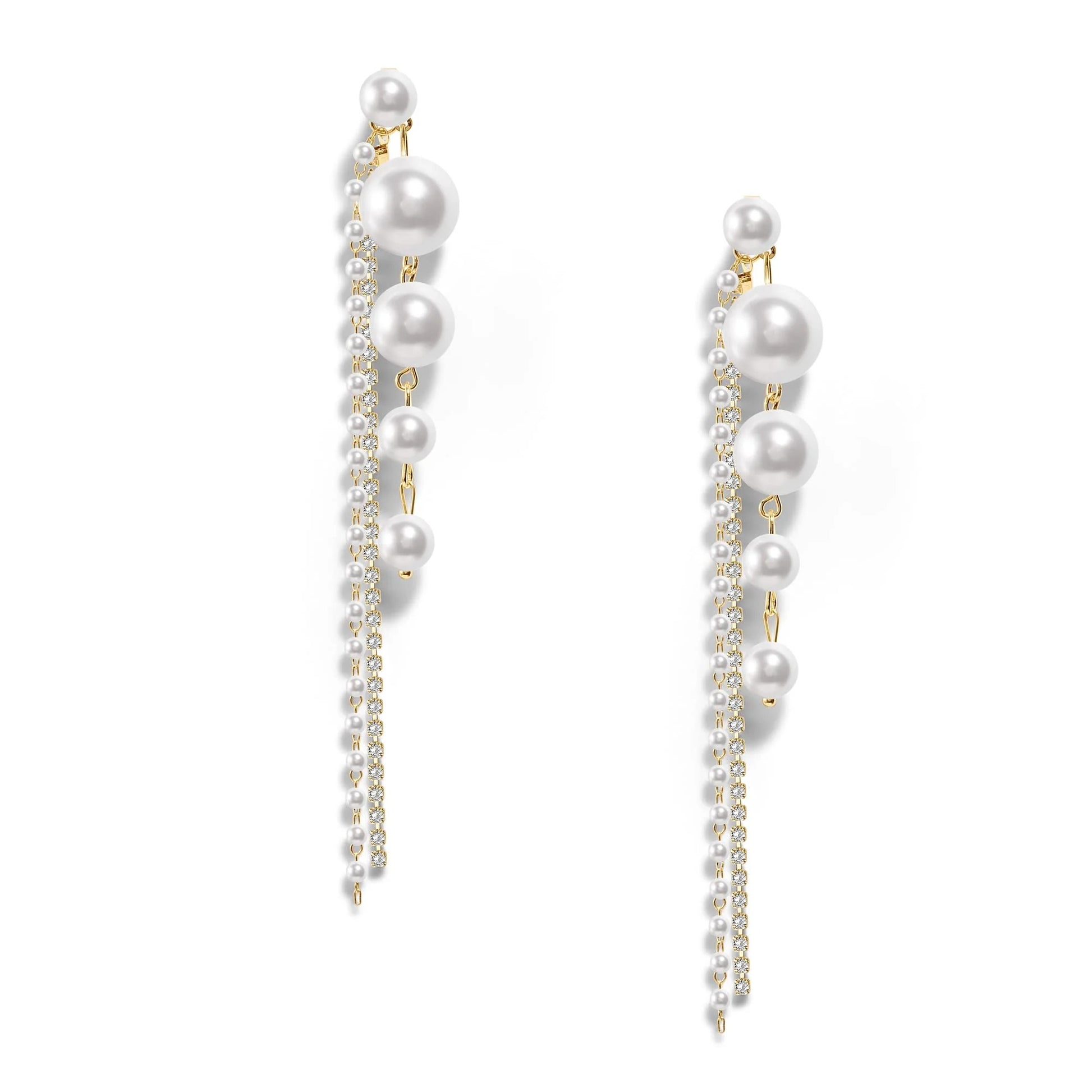 PopTopping Tassel Pearl Bunch Dangle Earrings For Women