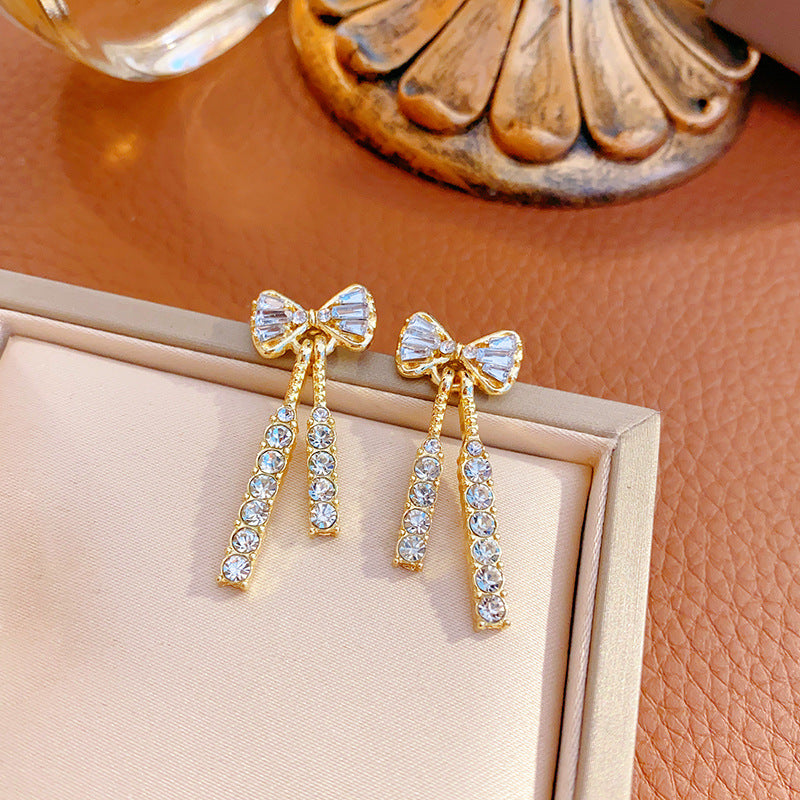 Poptopping 925 Silver With Zirconia Butterfly Earrings