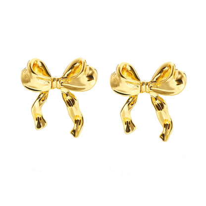 Poptopping New Fall And Winter Fashion Bow Earrings