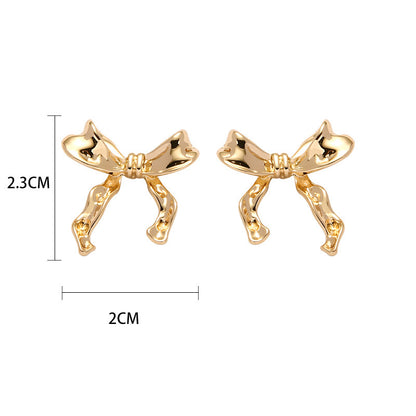 Poptopping New Fall And Winter Fashion Bow Earrings