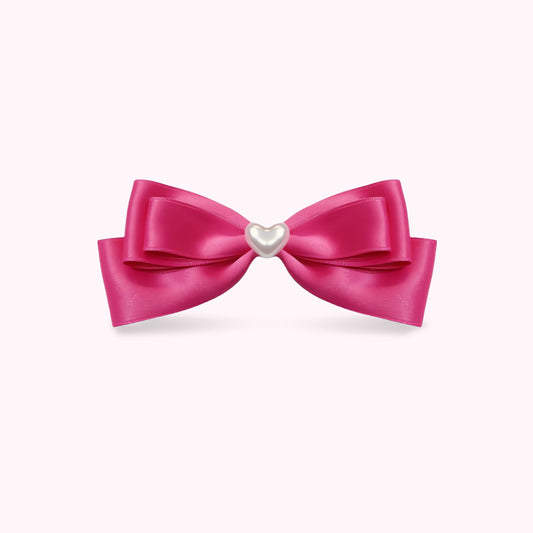 Poptopping Barbie Pink Heart Bow Hair Clips