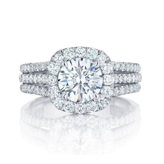 Poptopping Oversized Zirconia Imitation Moissanite Diamond Ring