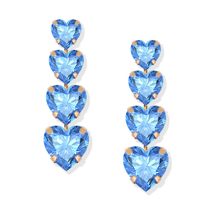 Wagcay Crystal Heart Earrings