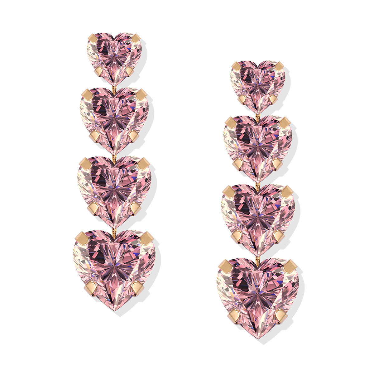 Wagcay Crystal Heart Earrings