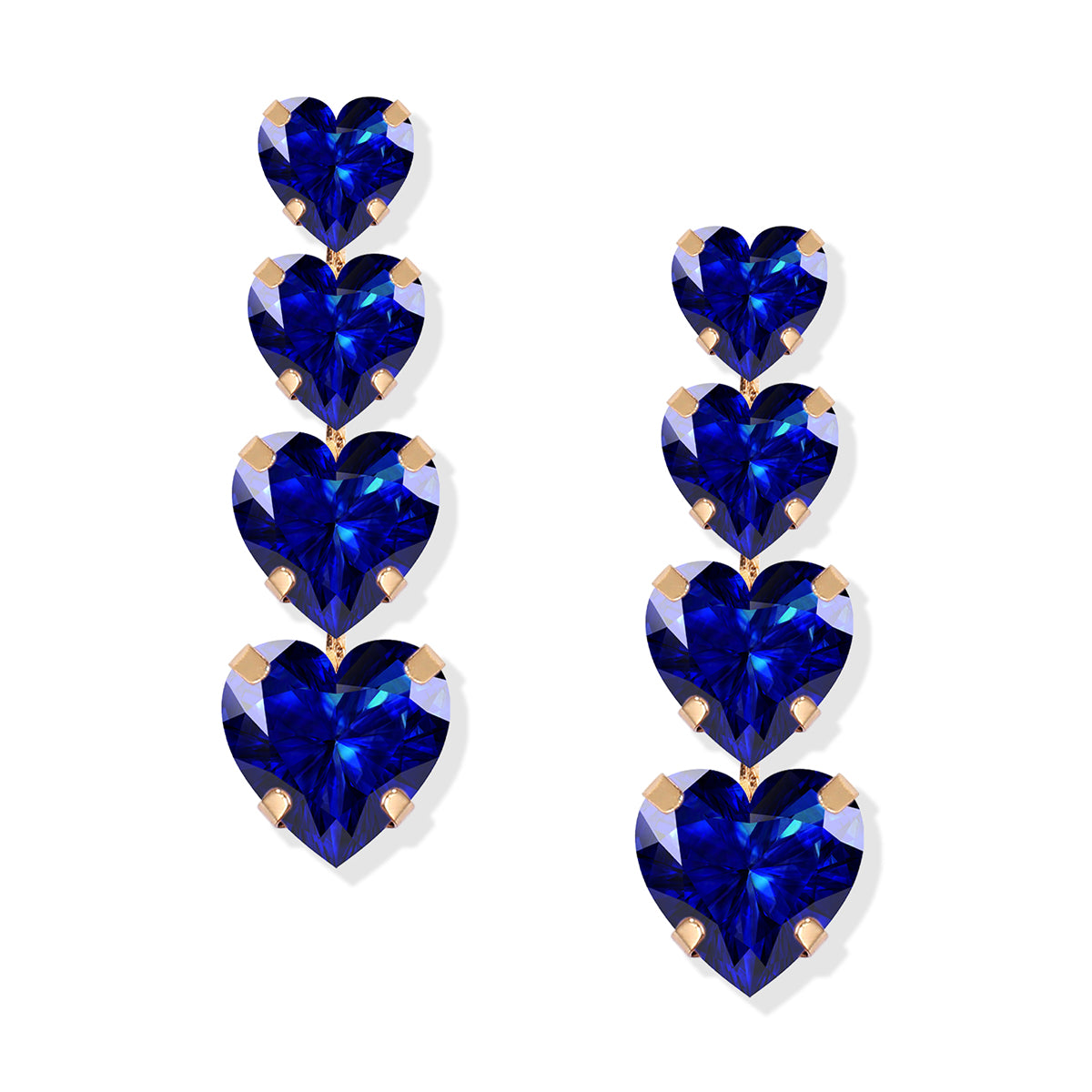 Wagcay Crystal Heart Earrings