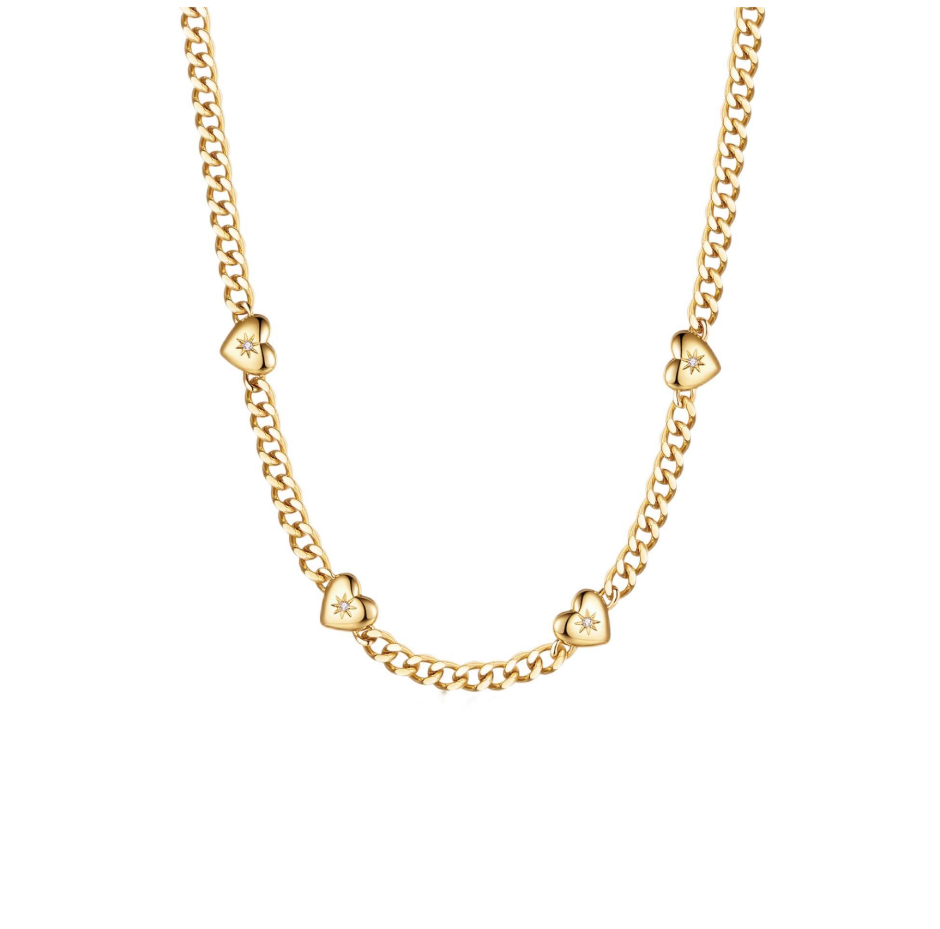 14K Gold Plated Dainty Necklace|Cuban Link