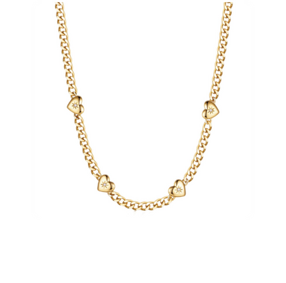 14K Gold Plated Dainty Necklace|Cuban Link