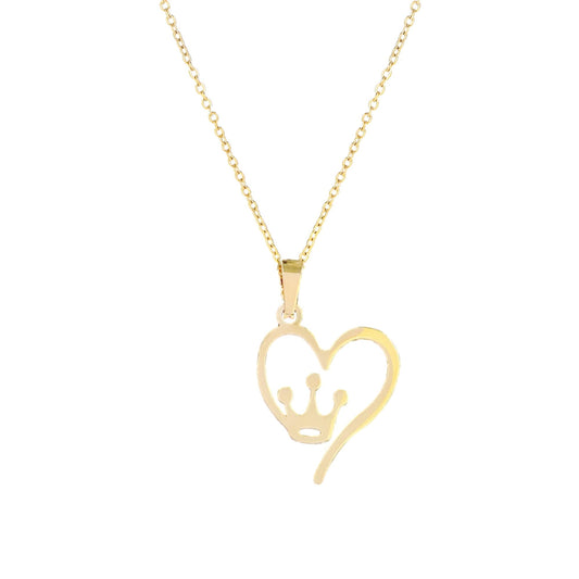 Heart Crown Necklace