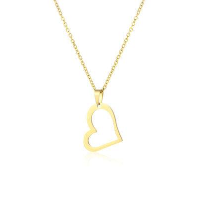 14K Gold Heart Pendant Necklaces