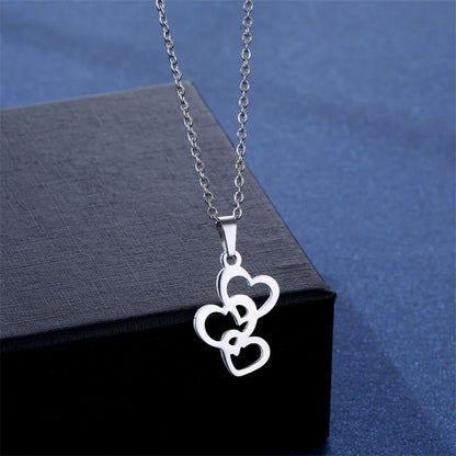 PopTopping Heart Pendant Necklace For Women Mother's Day Necklaces For Mom Mother Birthday Anniversary