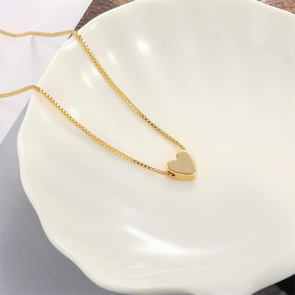 14k Gold Heart Necklace  Valentine's Day Mother's Day Birthday Christmas Gift